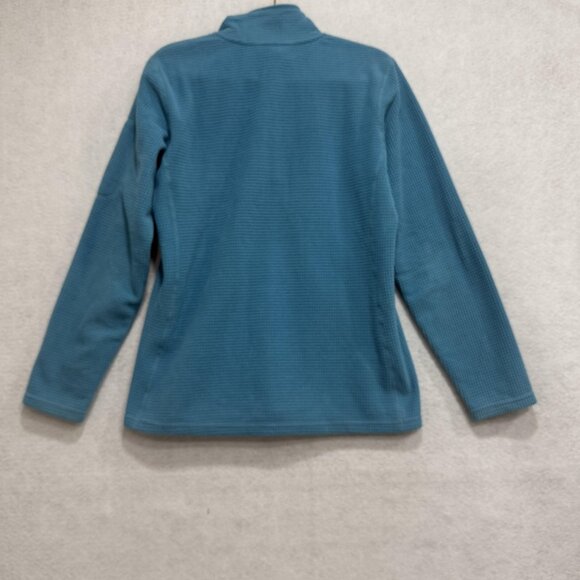 Orvis Trout Bum Sweater Mens Medium Blue Fleece Quarter Zip Pullover Outdoor - Picture 7 of 8